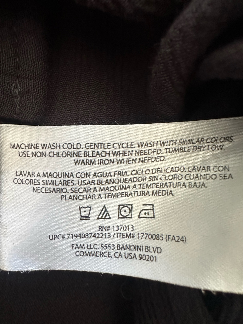 Orvis Black Button-Front V-Neck Top size medium - Picture 12 of 13